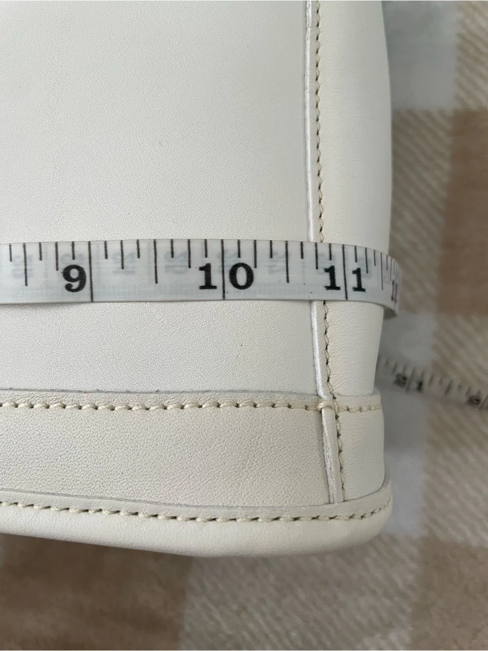 Vintage White Coach Bleeker Satchel 9303 Top Handle Purse Handbag